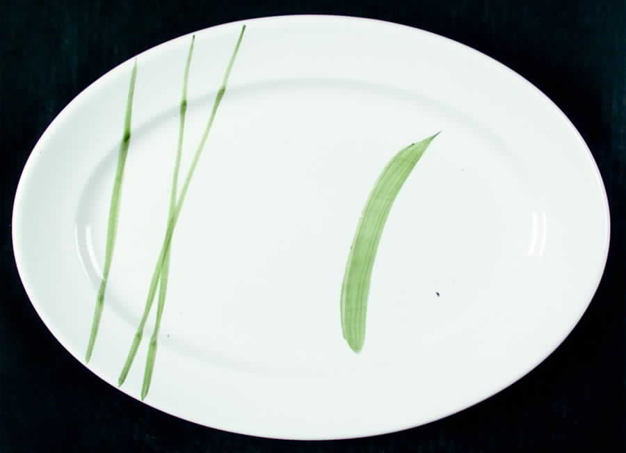 Lemongrass 14" Oval Serving Platter by Retroneu-1