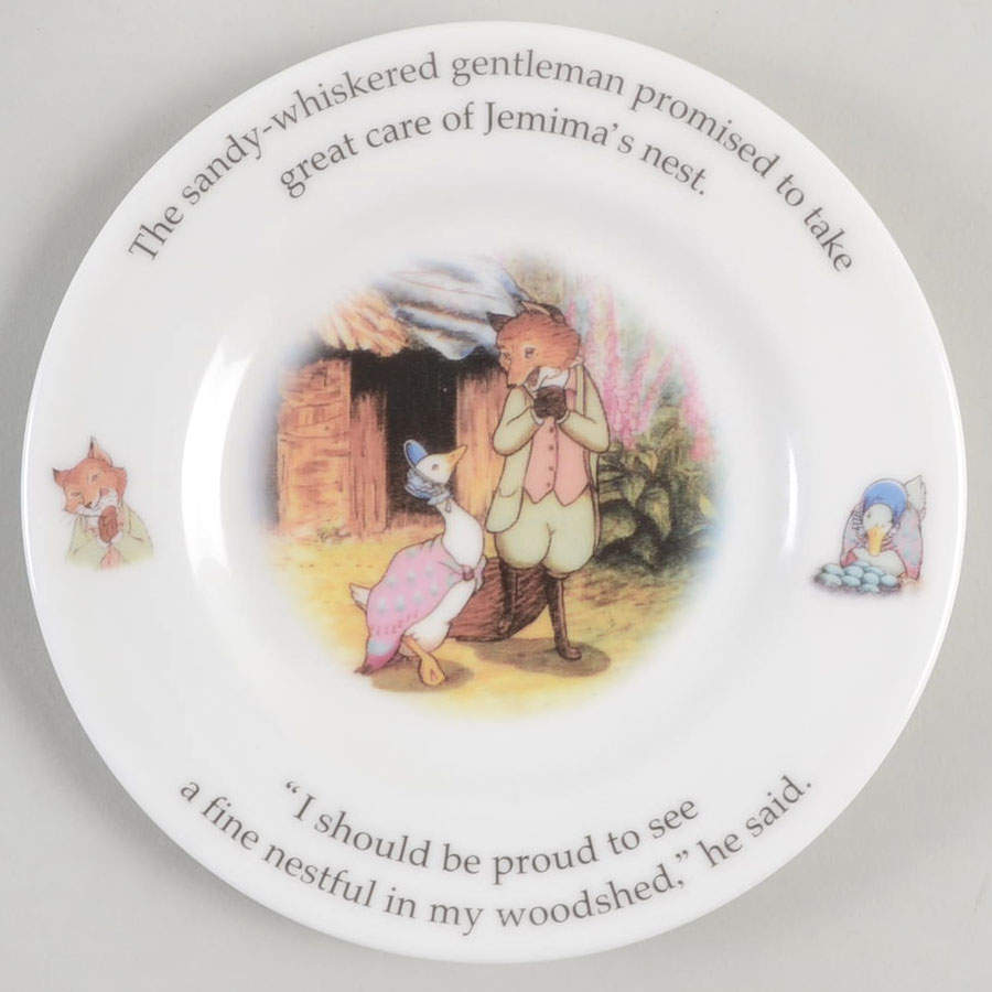 World of Beatrix Potter 6" Round Baby Plate by Royal Doulton-1