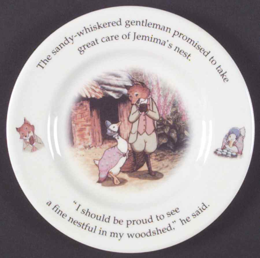 World of Beatrix Potter 6" Round Baby Plate by Royal Doulton-1