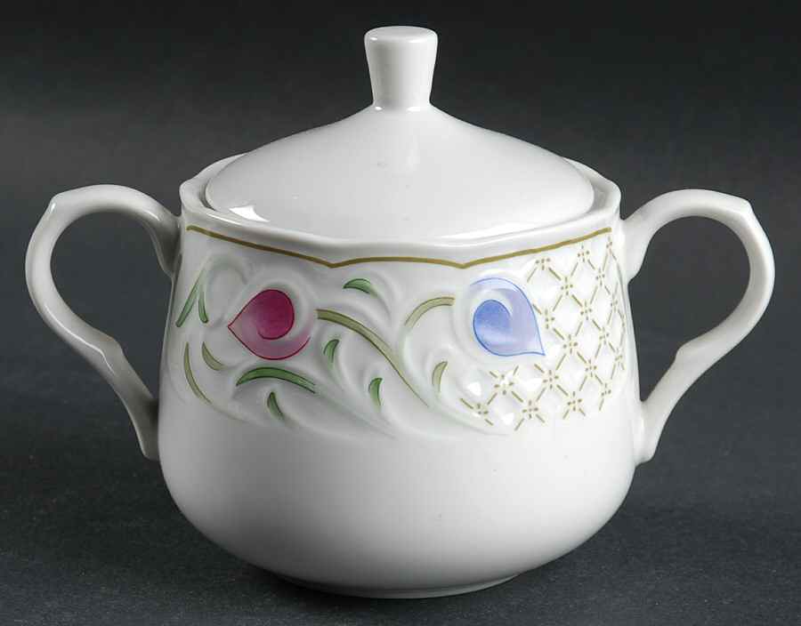 Jardin Renaissance Sugar Bowl & Lid by Ranmaru-1