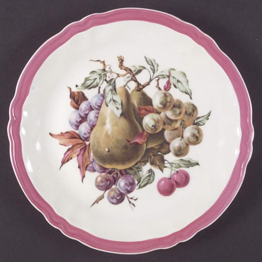 Fruit (Raspberry Border) Salad Plate by Rochard-1