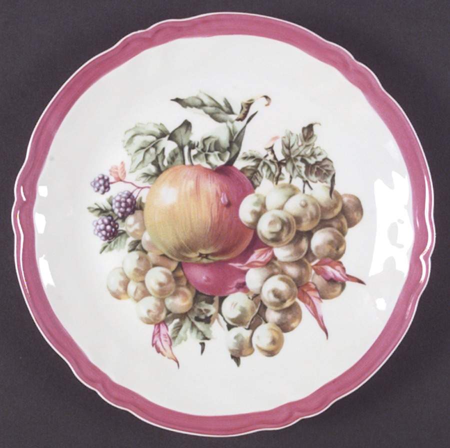 Fruit (Raspberry Border) Salad Plate by Rochard-1