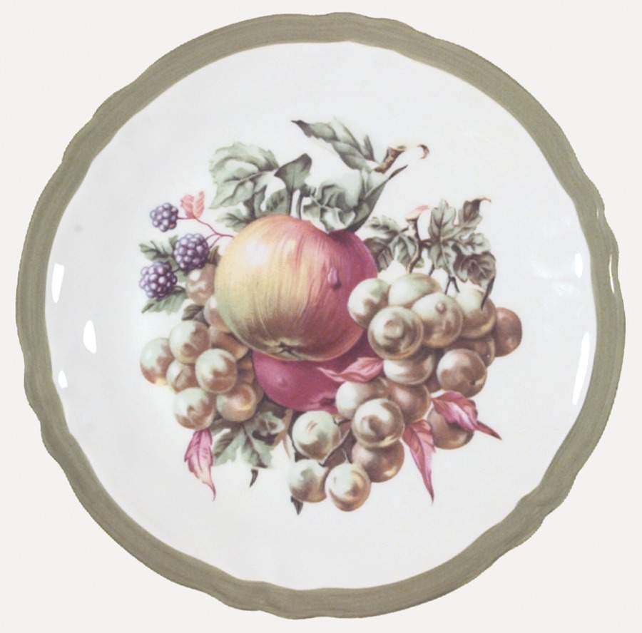 Fruit (Dark Green Border) Salad Plate by Rochard-1