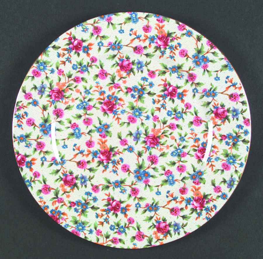 Old Cottage (Circa 1995, White) Dinner Plate by Royal Winton-1