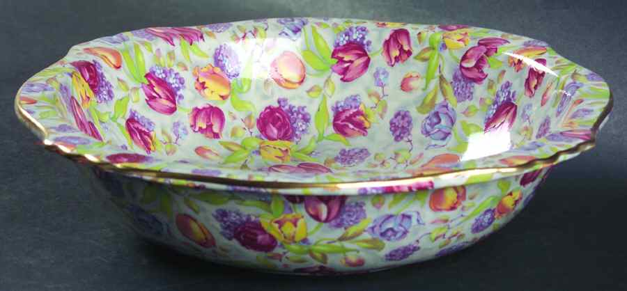 Stratford (Earhenware, Intro 2000) 8" Round Vegetable Bowl by Royal Winton-1