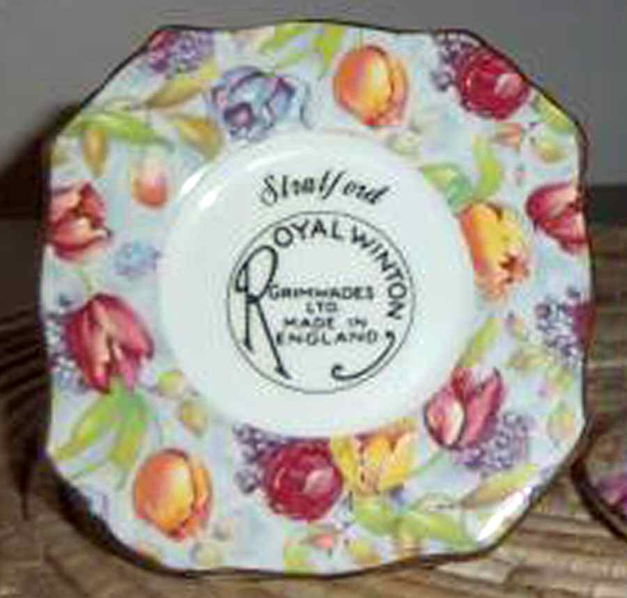 Stratford (Earhenware, Intro 2000) Advertising Sign by Royal Winton-1