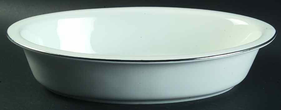Classic Platinum 12'' Oval Baker by Royal Worcester-1