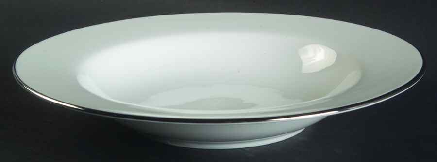 Classic Platinum Large Rim Soup Bowl by Royal Worcester-1