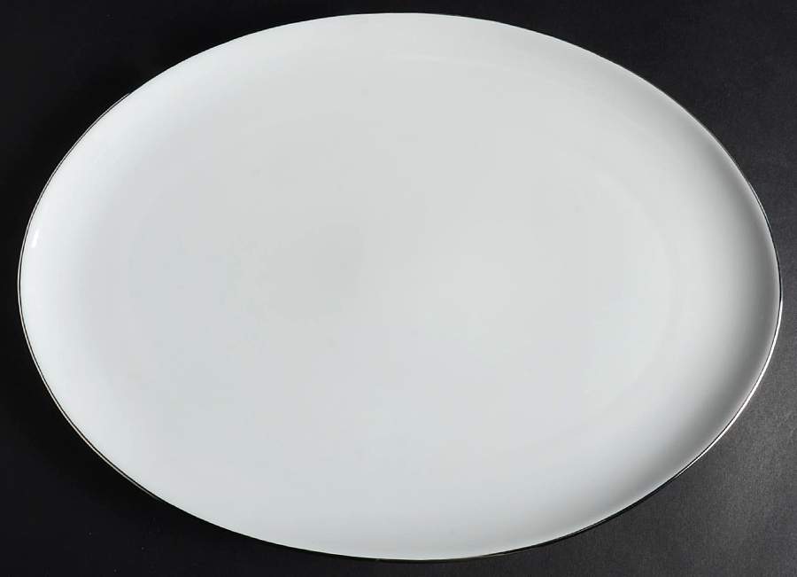 Classic Platinum 14" Oval Serving Platter by Royal Worcester-1