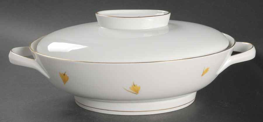 Golden Crocus Oval Covered Vegetable by Rosenthal - Continental-1