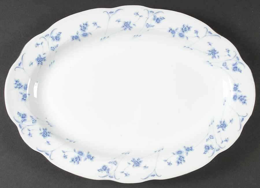 Blue Dawn 14" Oval Serving Platter by Red Sea-1