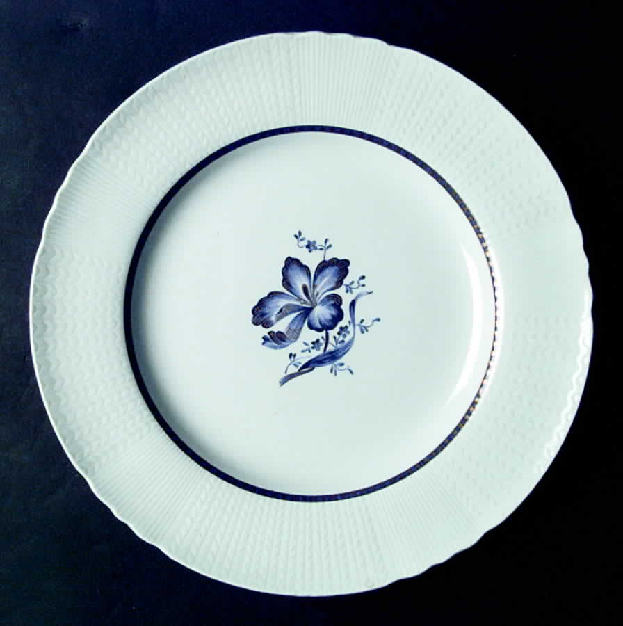 Blue Orchid Dinner Plate by Rorstrand-1
