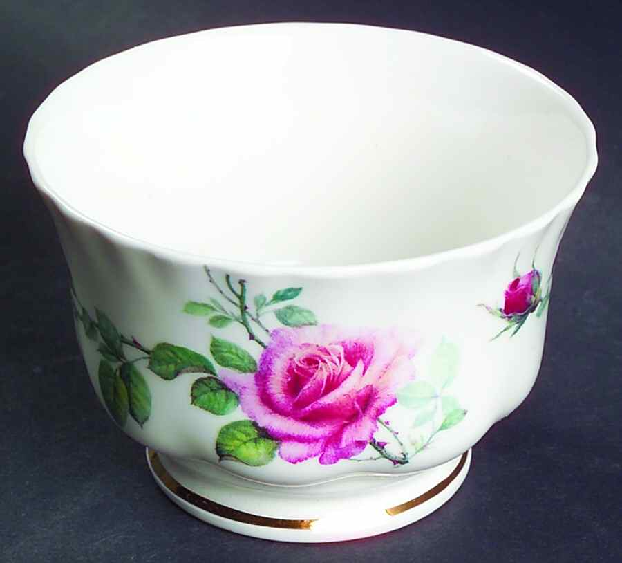 English Rose Mini Open Sugar Bowl by Roy Kirkham-1