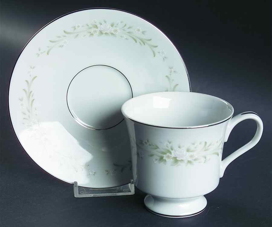 Larksong Footed Cup & Saucer Set by Royal Prestige-1