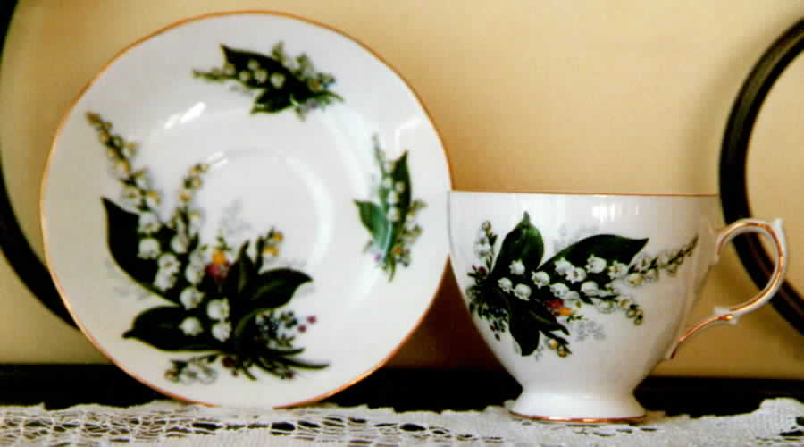 RID61 Footed Cup & Saucer Set by Ridgway (Ridgways)-1