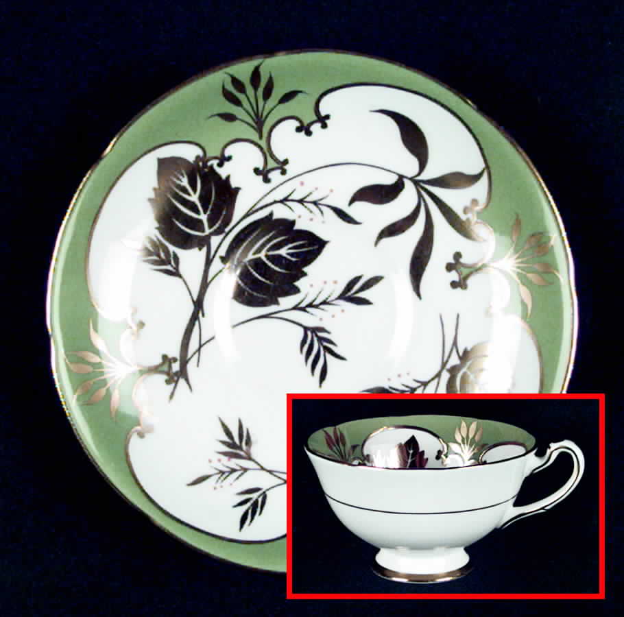 Studio Leaf Footed Cup & Saucer Set by Royal Grafton-1