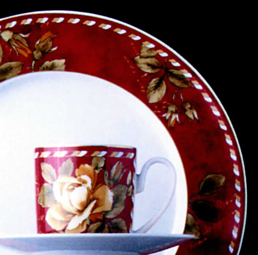 Ambra Flat Cup & Saucer Set by Rosenthal - Continental-1