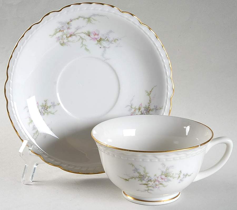 RYA8 Footed Cup & Saucer Set by Royal Chatham-1