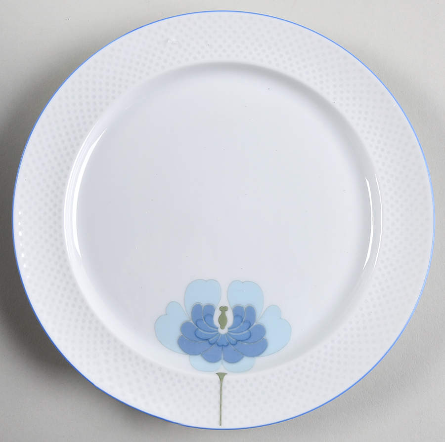 Blue Flower (Century Shape, Rim) Salad Plate by Rosenthal - Continental-1