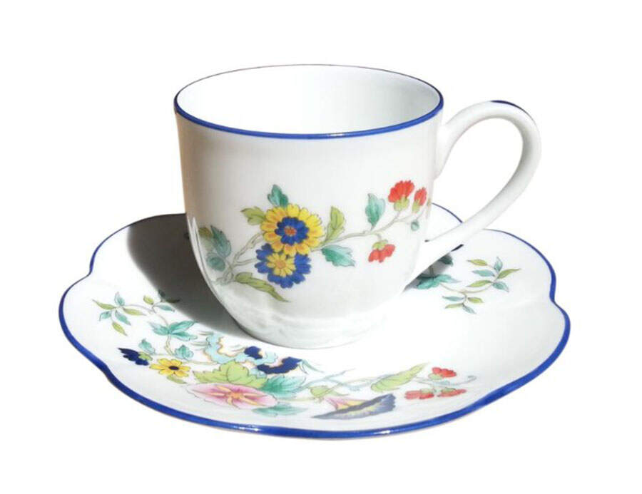 Paradis Bleu Demitasse Cup & Saucer Set by Royal Limoges-1