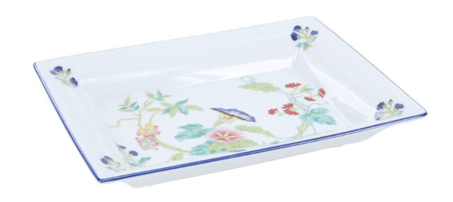 Paradis Bleu Rectangular Tray by Royal Limoges-1