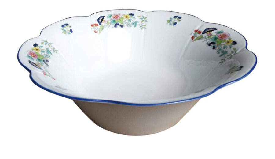 Paradis Bleu 10" Large Salad Serving Bowl by Royal Limoges-1
