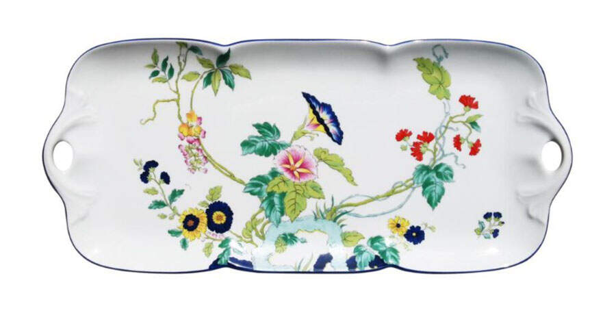 Paradis Bleu Rectangular Cake Tray by Royal Limoges-1
