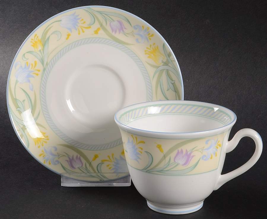 Summerfield Footed Cup & Saucer Set by Royal Worcester-1