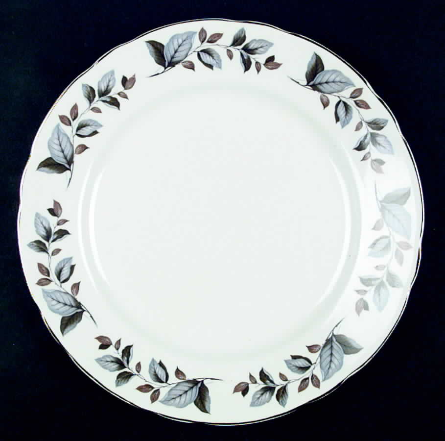 Silver Leaf Dinner Plate by Royal Cauldon-1