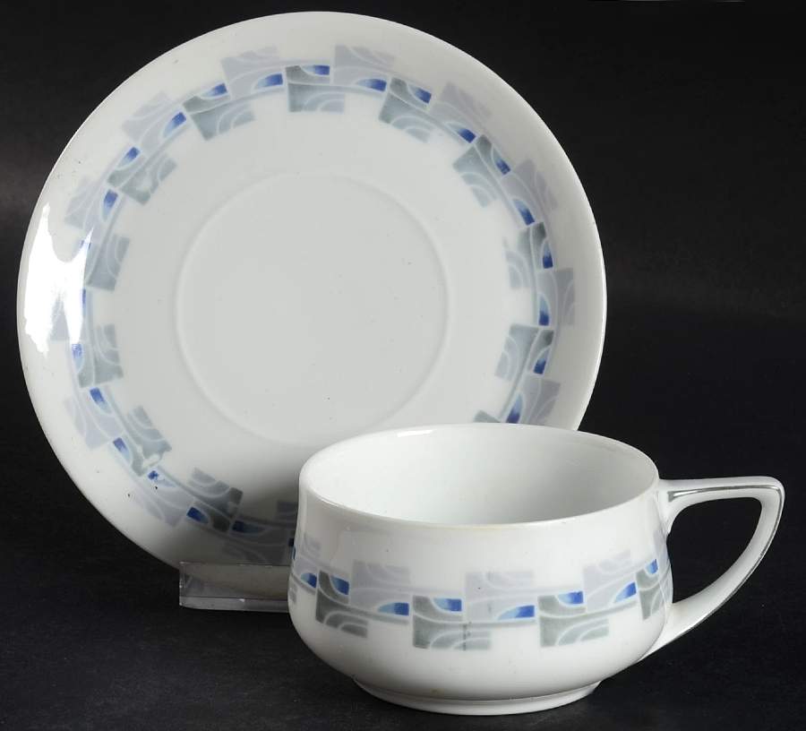 R827 Flat Cup & Saucer Set by Rosenthal - Continental-1