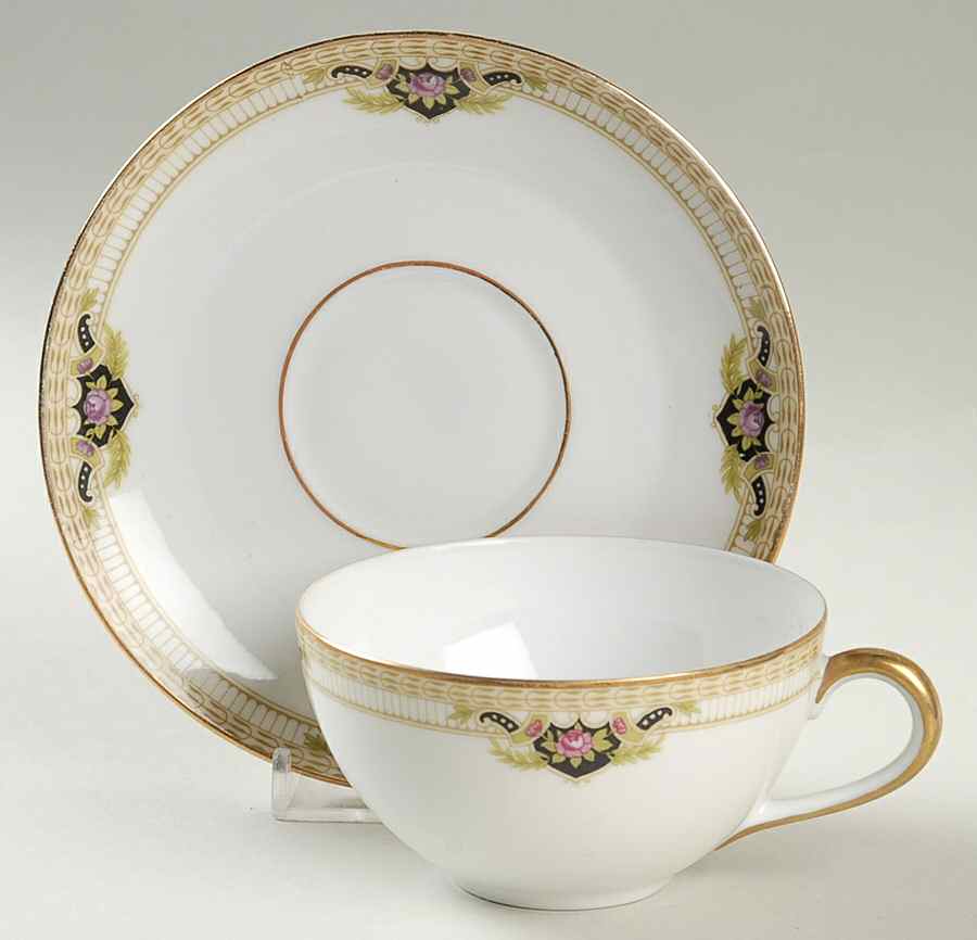 Belmont Flat Cup & Saucer Set by Royal Bayreuth-1