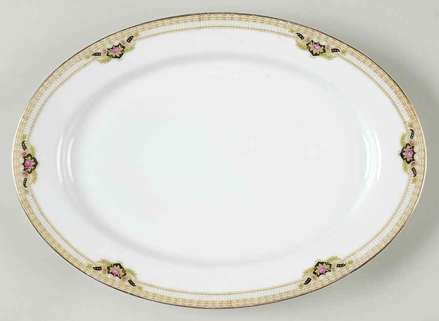 Belmont 11" Oval Serving Platter by Royal Bayreuth-1