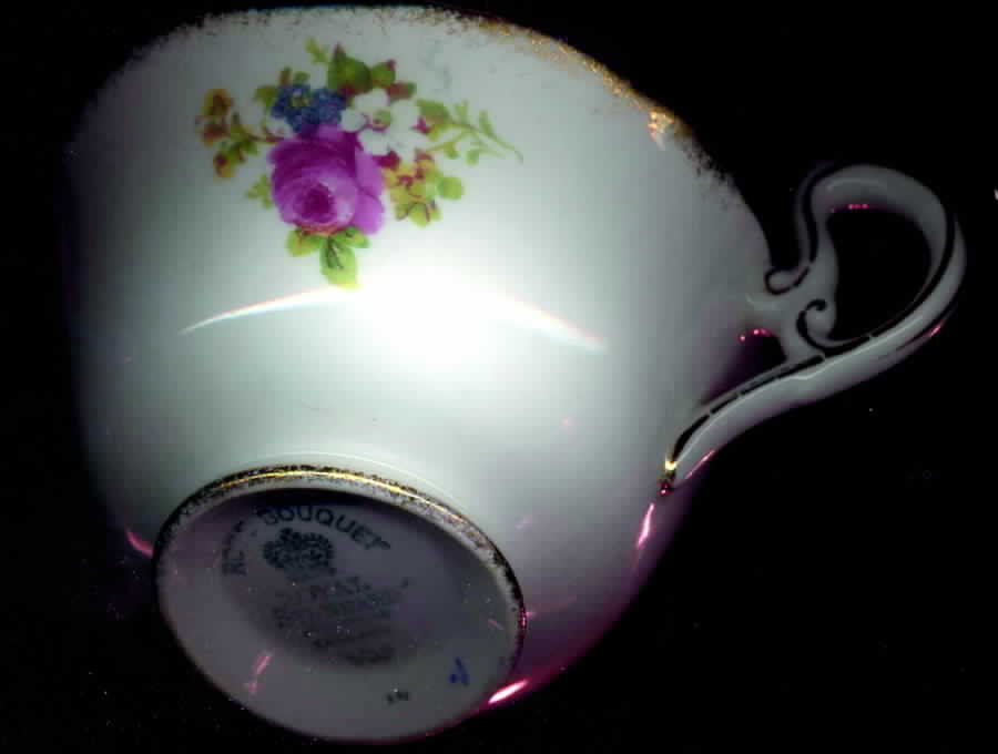 Rose Bouquet Flat Cup by Royal Standard-1