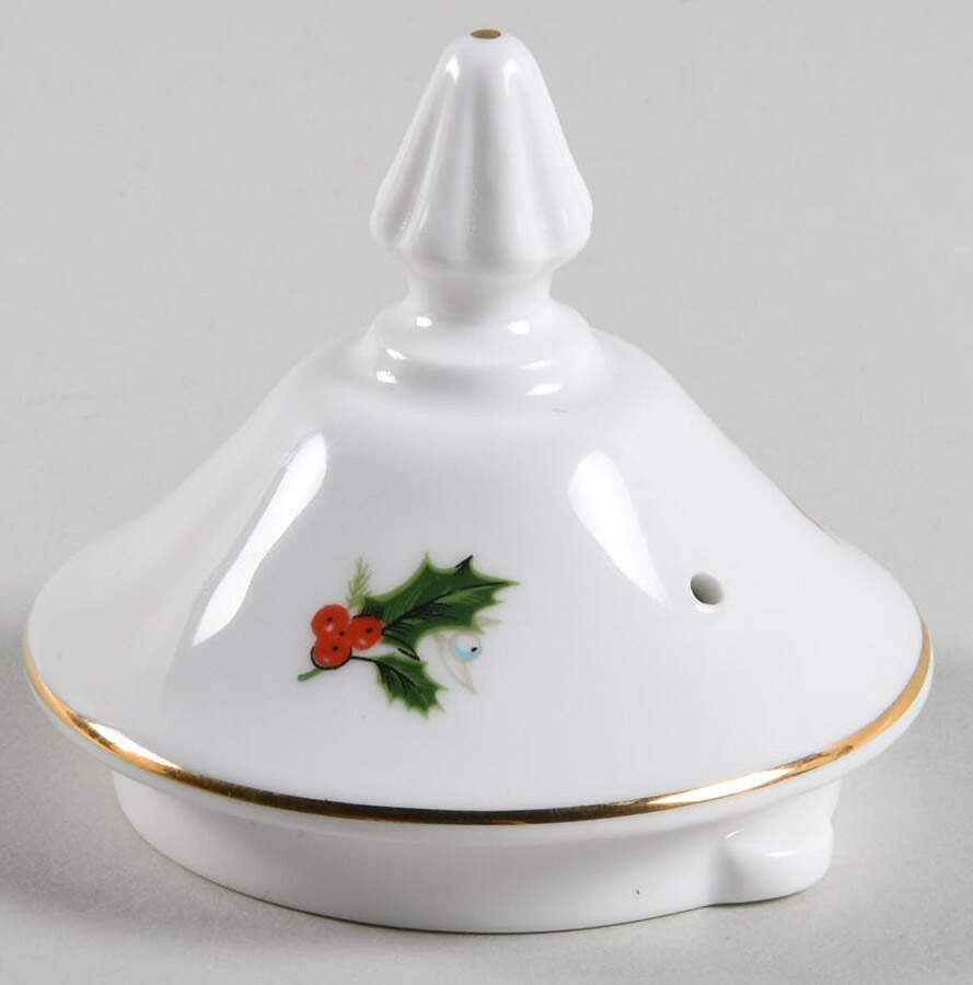 Noel (Holly Backstamp, Scalloped) Lid for Coffee Pot by Royal Grafton-1