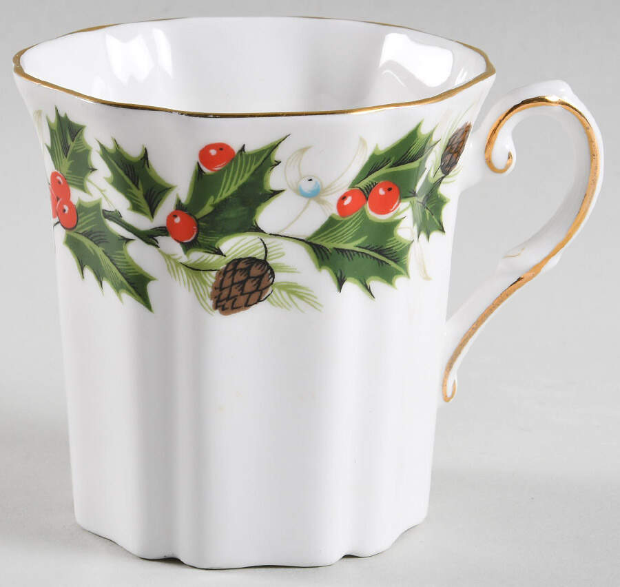 Noel (Crown Backstamp, Scalloped) Mug by Royal Grafton-1