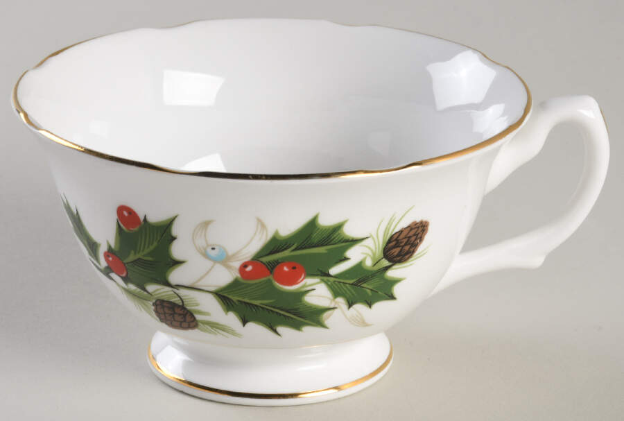 Noel (Crown Backstamp, Scalloped) Footed Cup by Royal Grafton-1