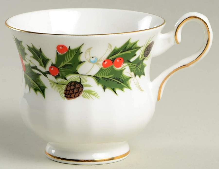 Noel (Crown Backstamp, Scalloped) Footed Cup by Royal Grafton-1