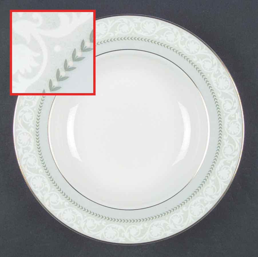 Etienne (Gold Trim) Large Rim Soup Bowl by Royal Doulton-1