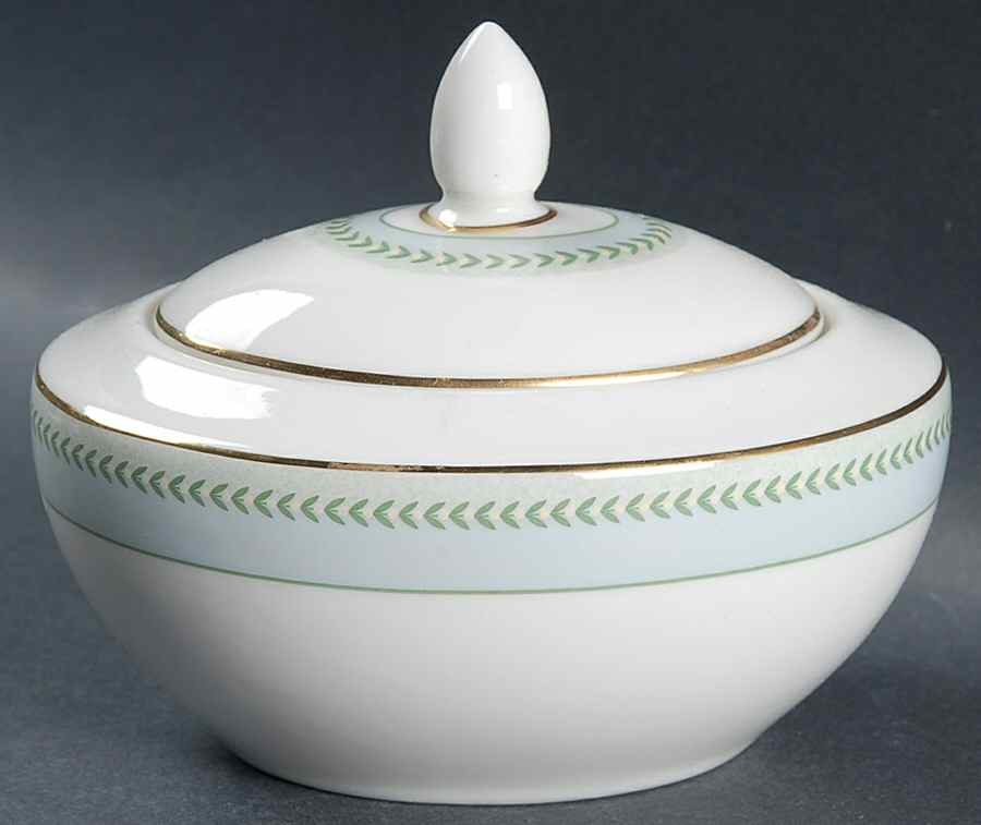 Etienne (Gold Trim) Sugar Bowl & Lid by Royal Doulton-1