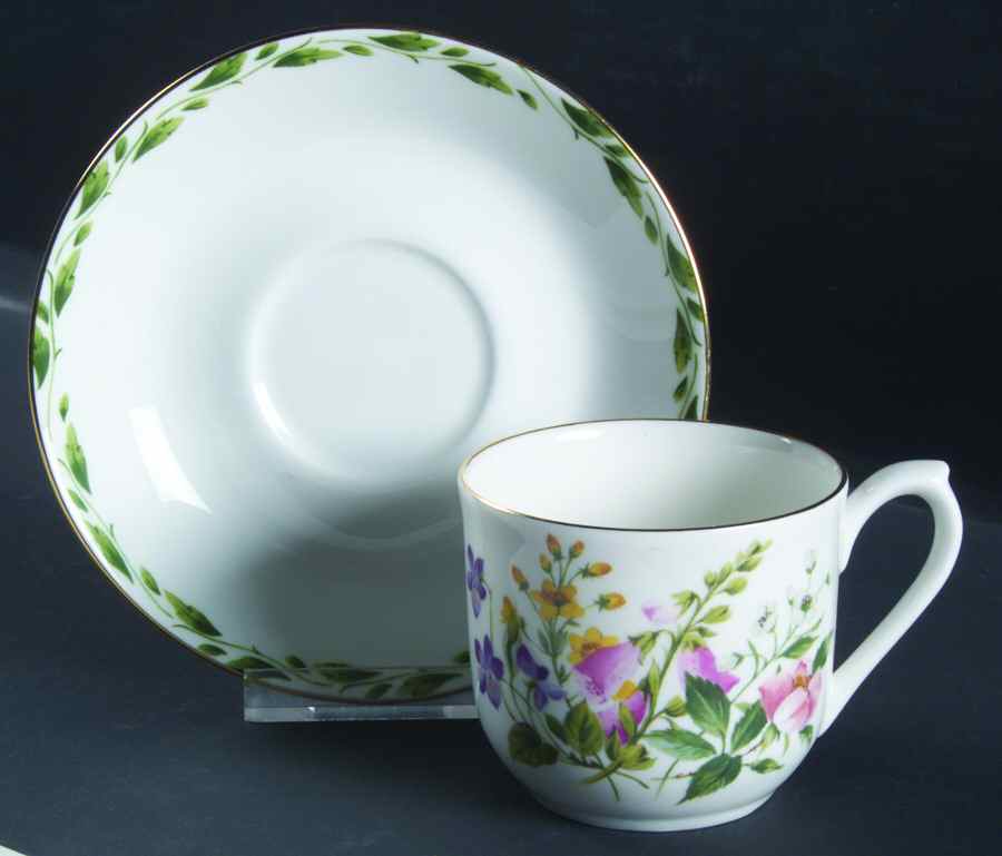 The Garden Flat Cup & Saucer Set by Rosina-Queens-1