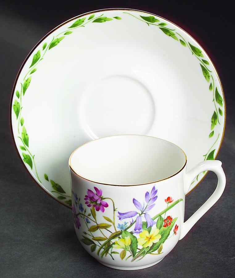 The Garden Flat Cup & Saucer Set by Rosina-Queens-1