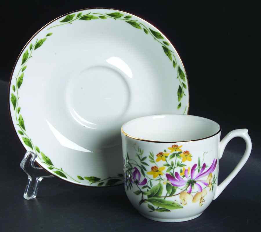 The Garden Flat Cup & Saucer Set by Rosina-Queens-1