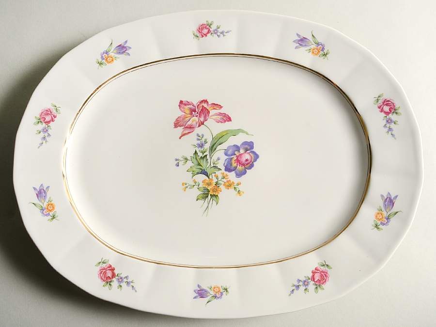RYD17 16" Oval Serving Platter by Raynaud-1