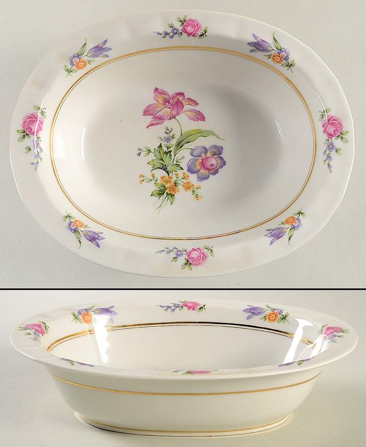 RYD17 9" Oval Vegetable Bowl by Raynaud-1