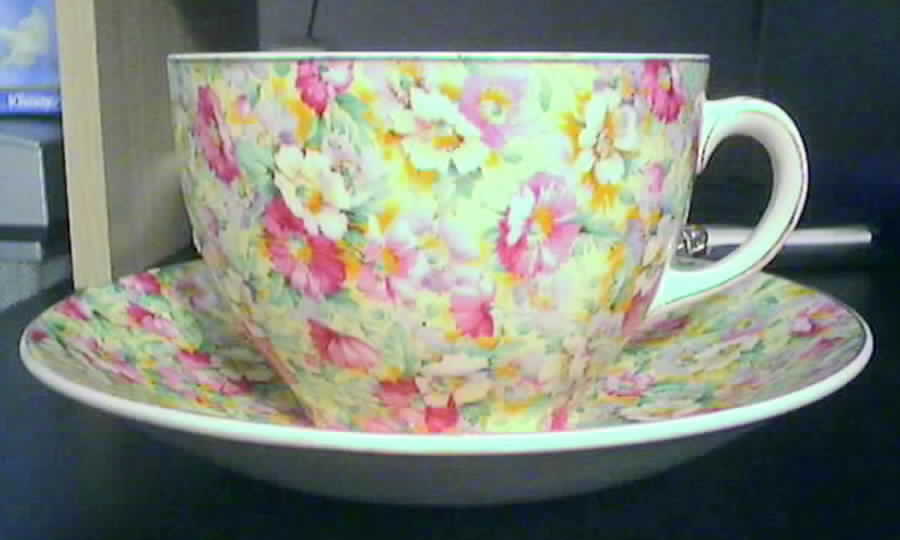 Poppies Jumbo Cup & Saucer Set by Ridgway (Ridgways)-1