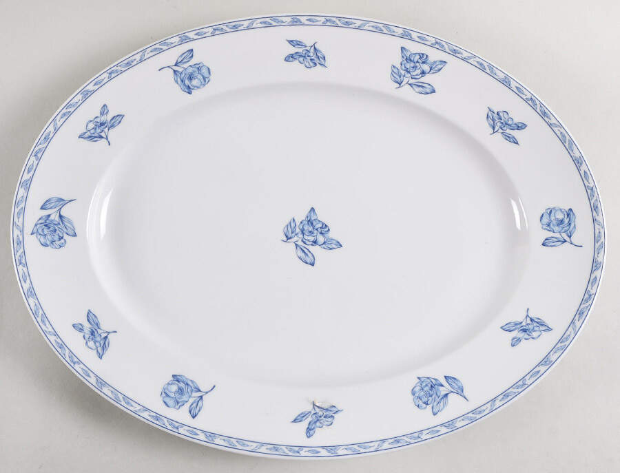 Blue Elegance 15" Oval Serving Platter by Rosenthal - Continental-1