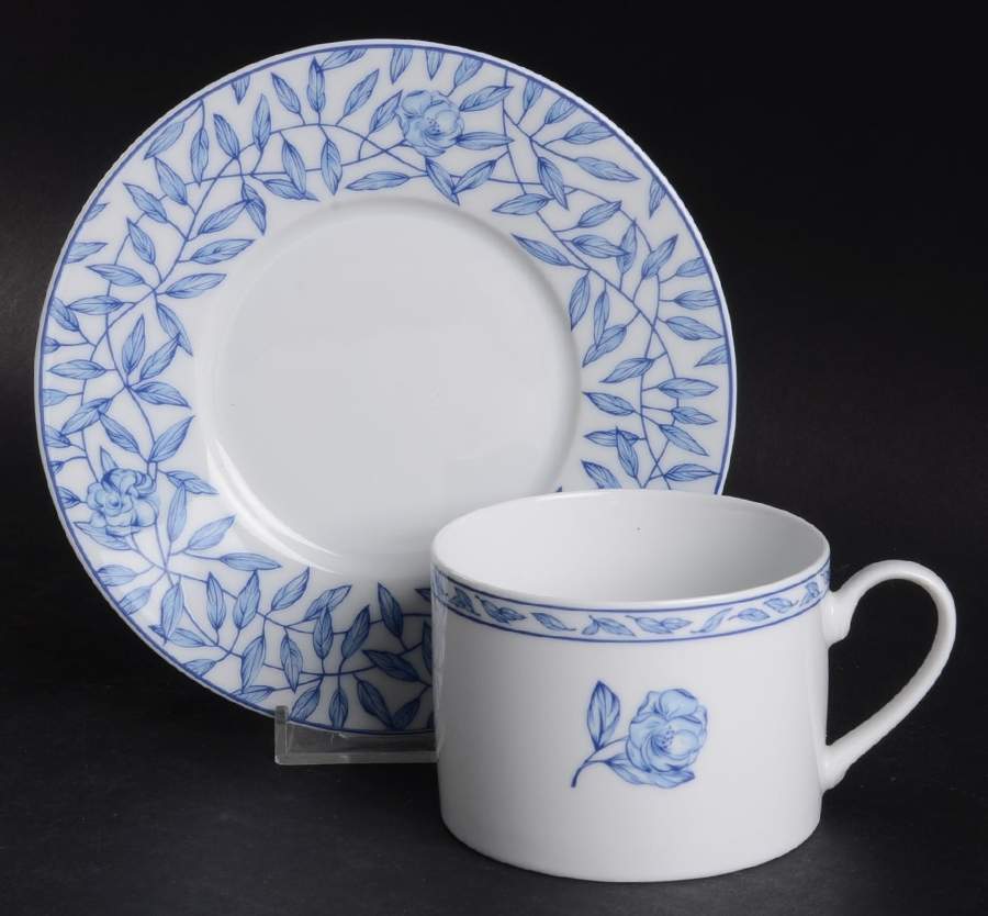 Blue Elegance Flat Cup & Saucer Set by Rosenthal - Continental-1