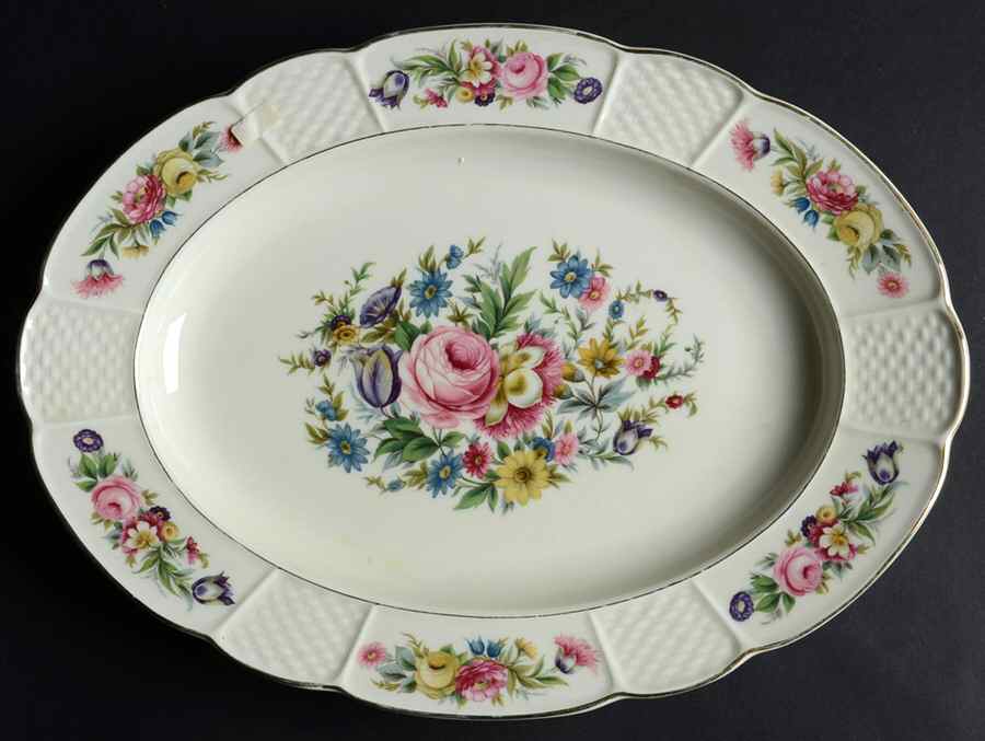 2691 14" Oval Serving Platter by Rosenthal - Continental-1