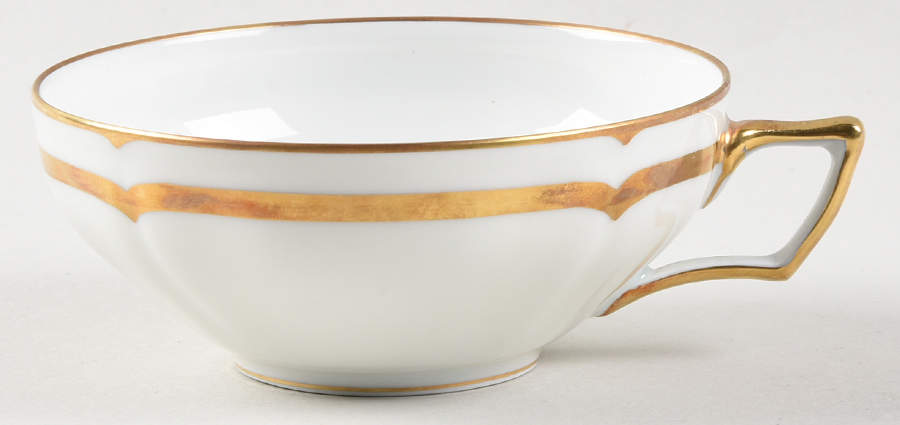 Marie Antoinette Gold on White Footed Cup by Raynaud-1