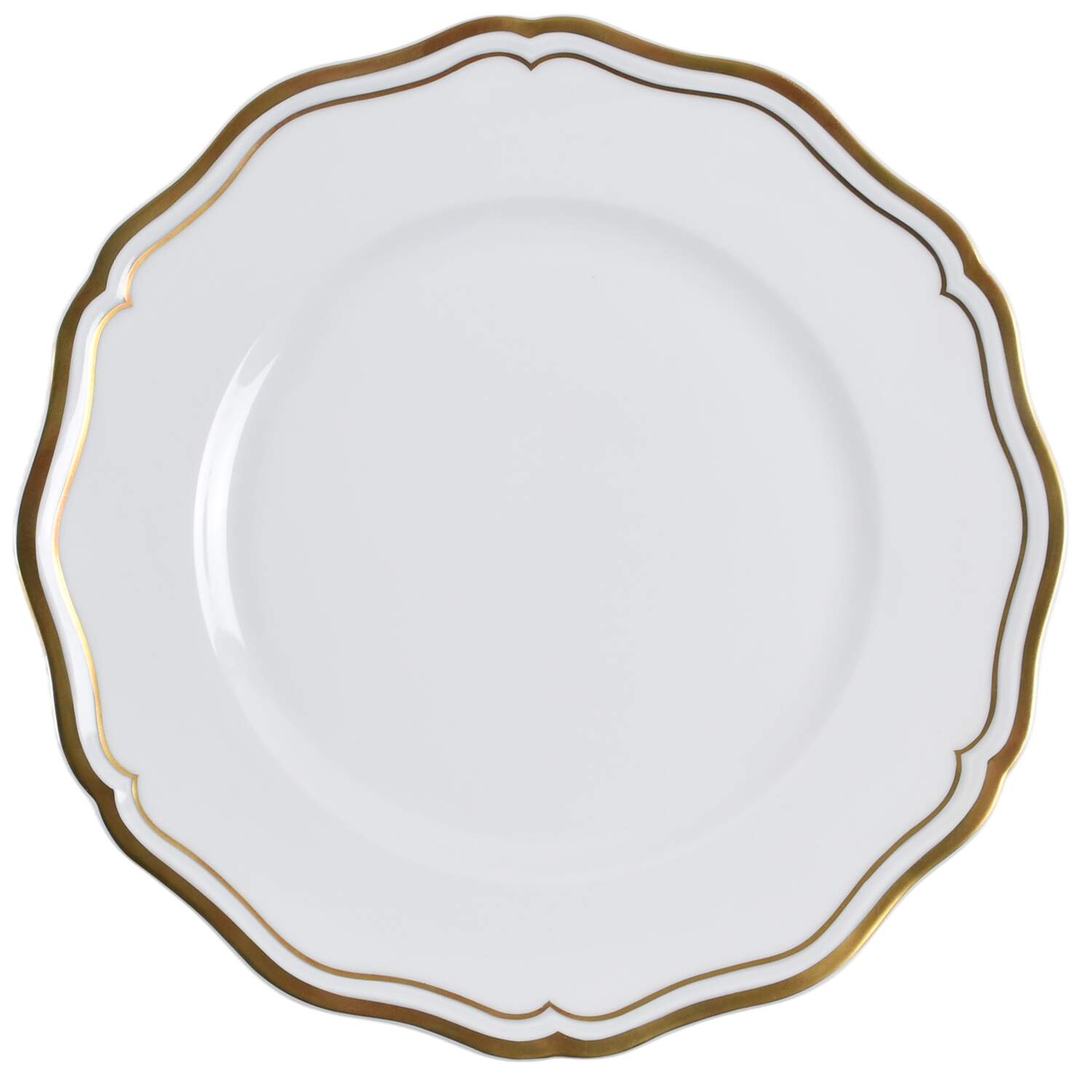 Marie Antoinette Gold on White Large Dinner Plate by Raynaud-1